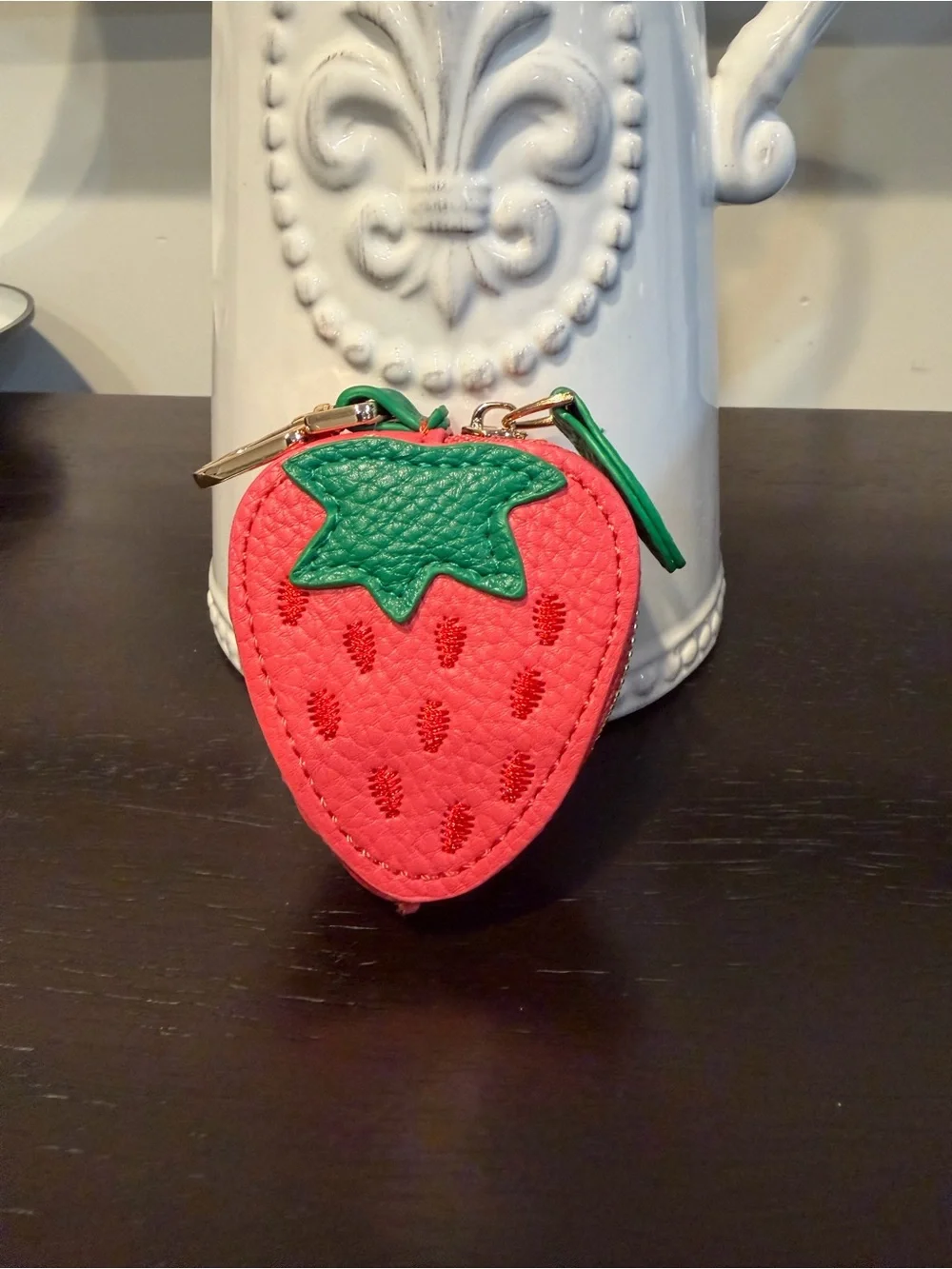 Strawberry Bag Charm Coin Purse Keychain